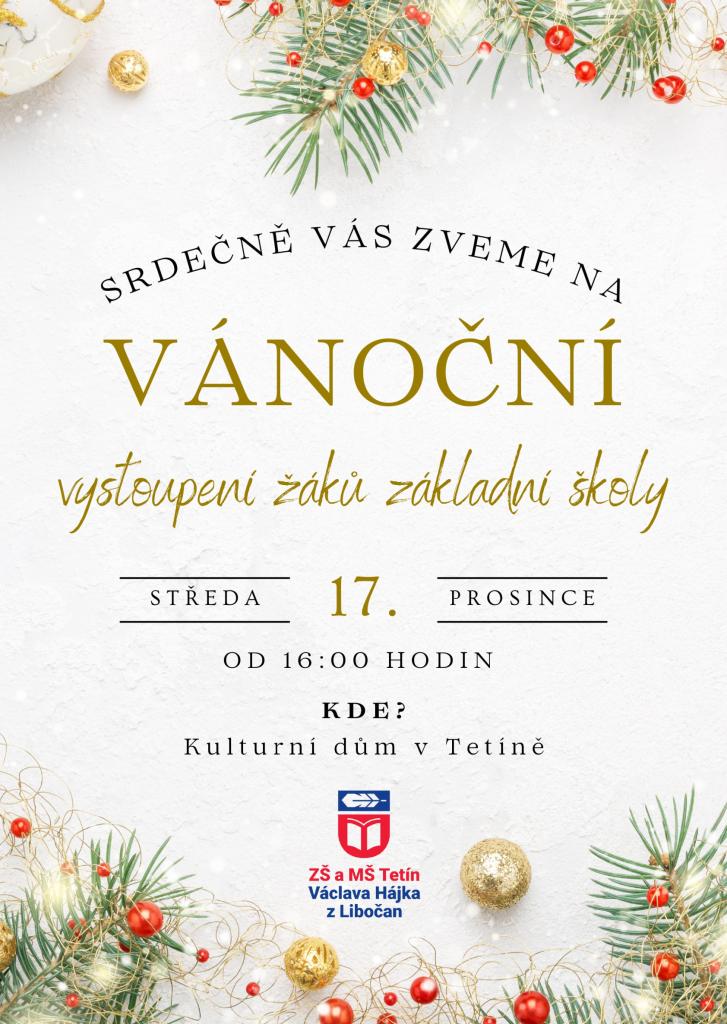 Vánoční vystoupení ZŠ