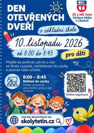 Den otevřených dveří v ZŠ Tetín